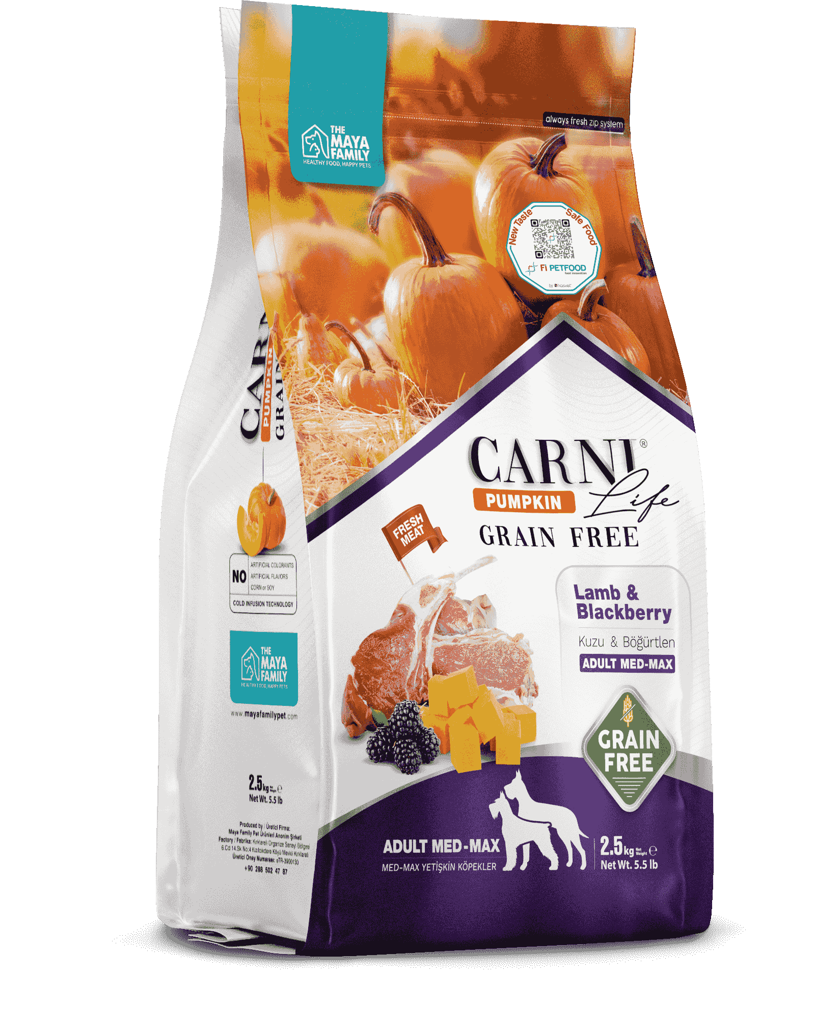 CARNI LIFE PUMPKIN TAHILSIZ KUZU & BÖĞÜRTLEN görseli